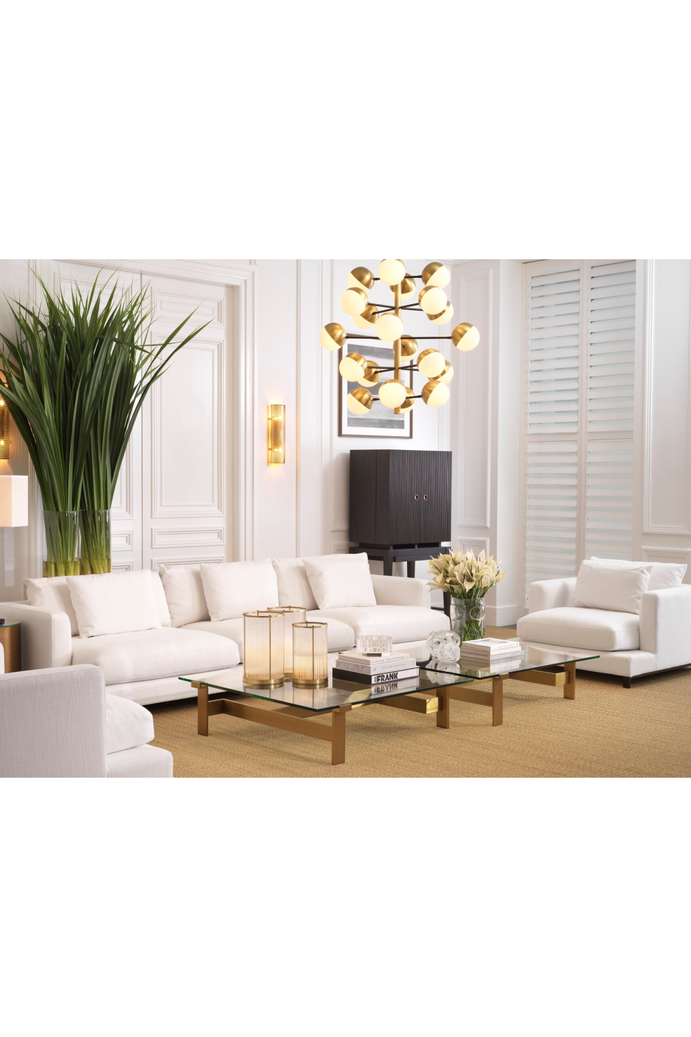 Modern White Accent Sofa Burbury | Eichholtz Miami
