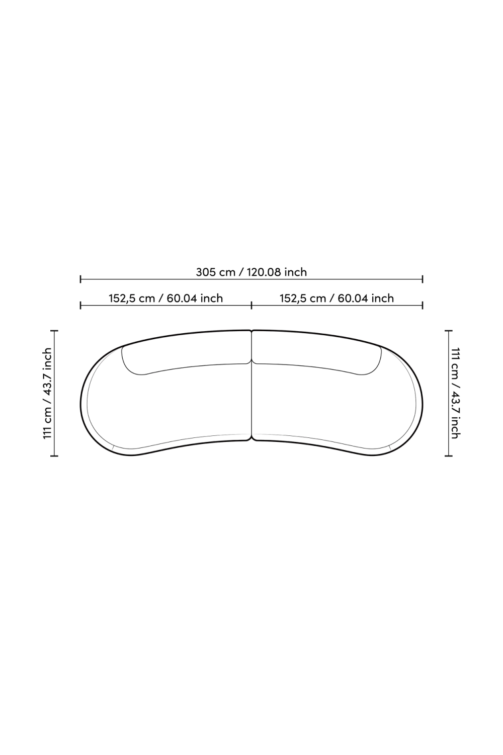 Curved Modern Sofa S Bjorn | Eichholtz Miami