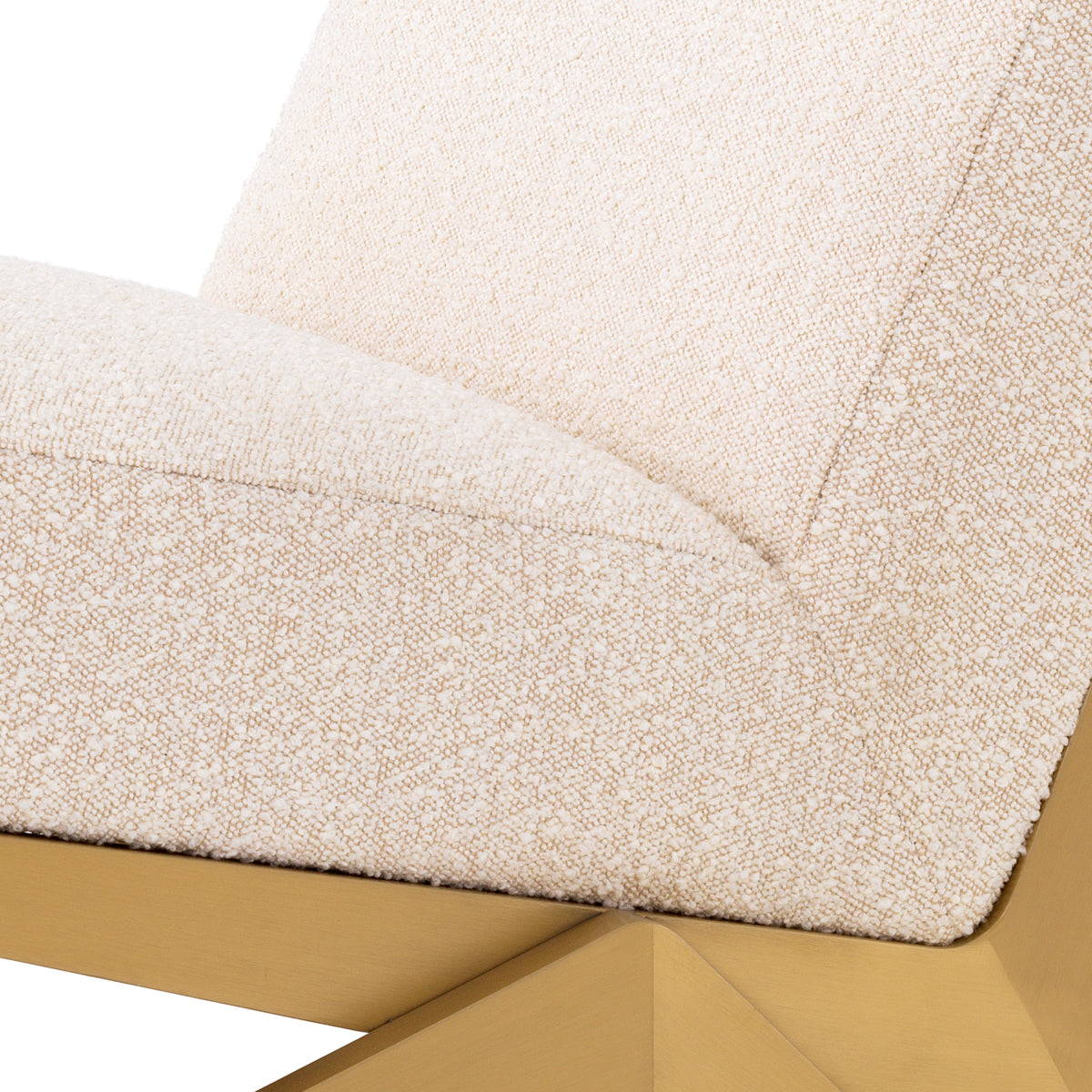 Cream Bouclé Lounge Chair Fico | Eichholtz Miami