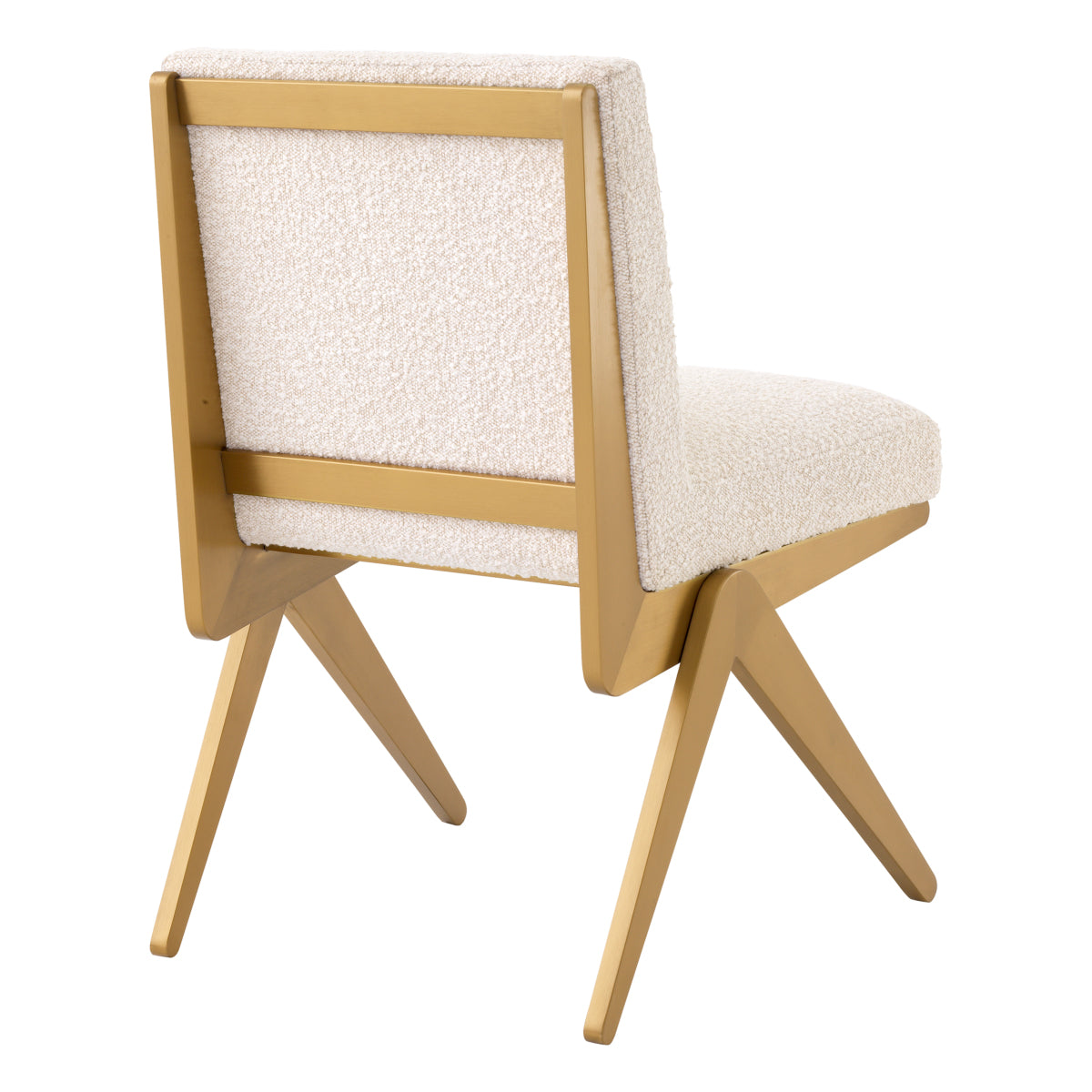 Cream Bouclé Dining Chair Fico | Eichholtz Miami