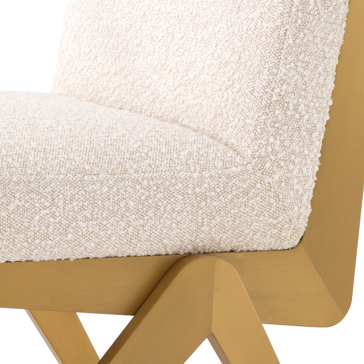 Cream Bouclé Dining Chair Fico | Eichholtz Miami