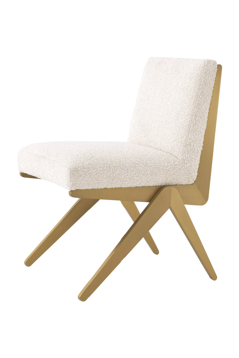 Cream Bouclé Dining Chair Fico | Eichholtz Miami