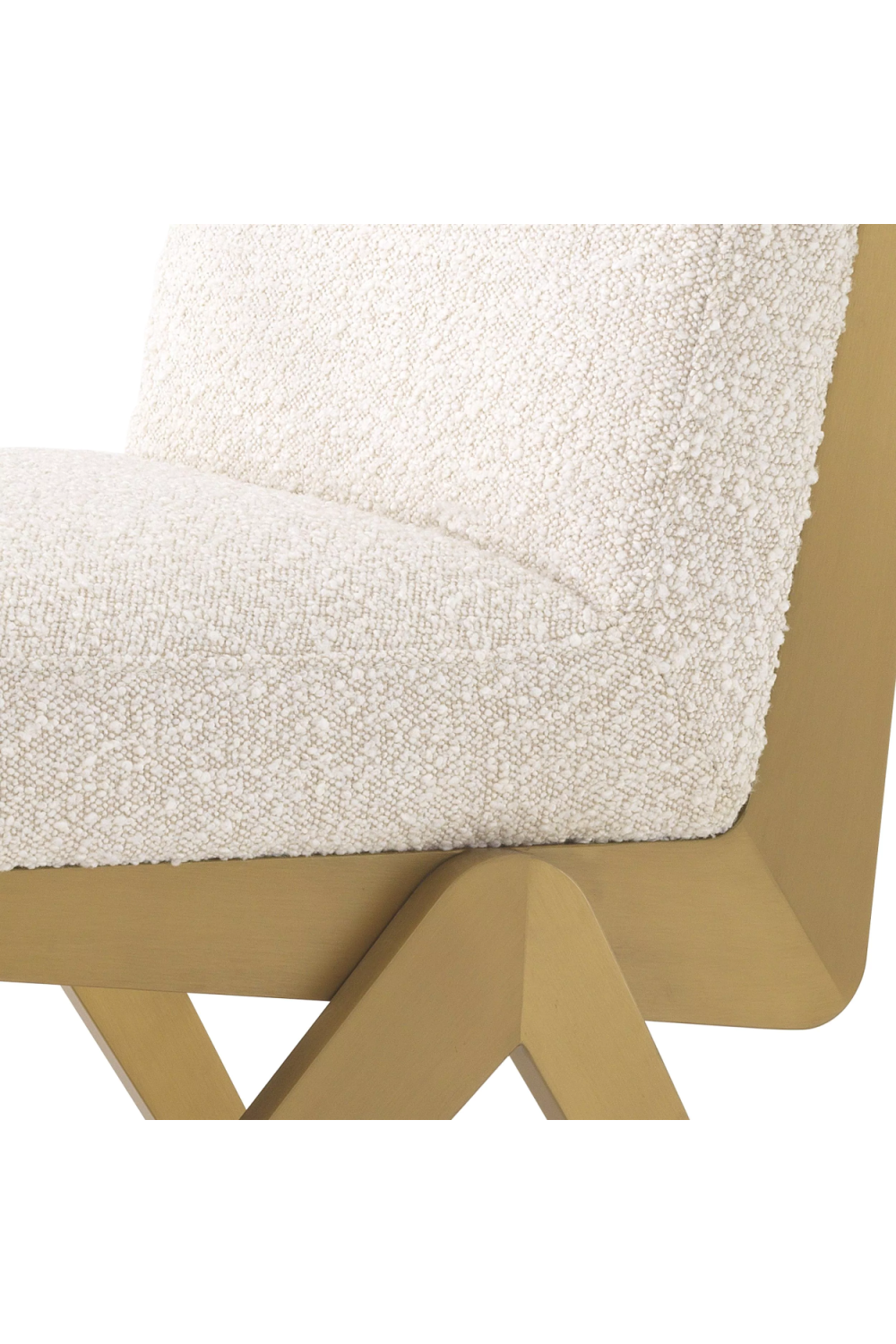 Cream Bouclé Dining Chair Fico | Eichholtz Miami