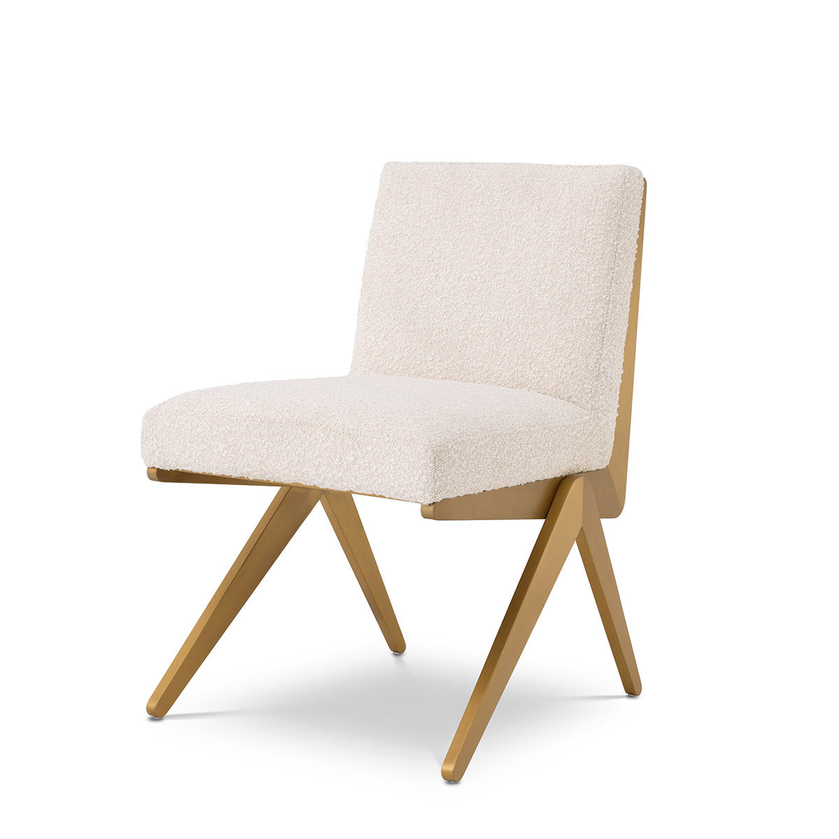 Cream Bouclé Dining Chair Fico | Eichholtz Miami