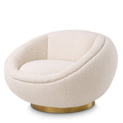 Round Bouclé Swivel Chair Bollinger | Eichholtz Miami