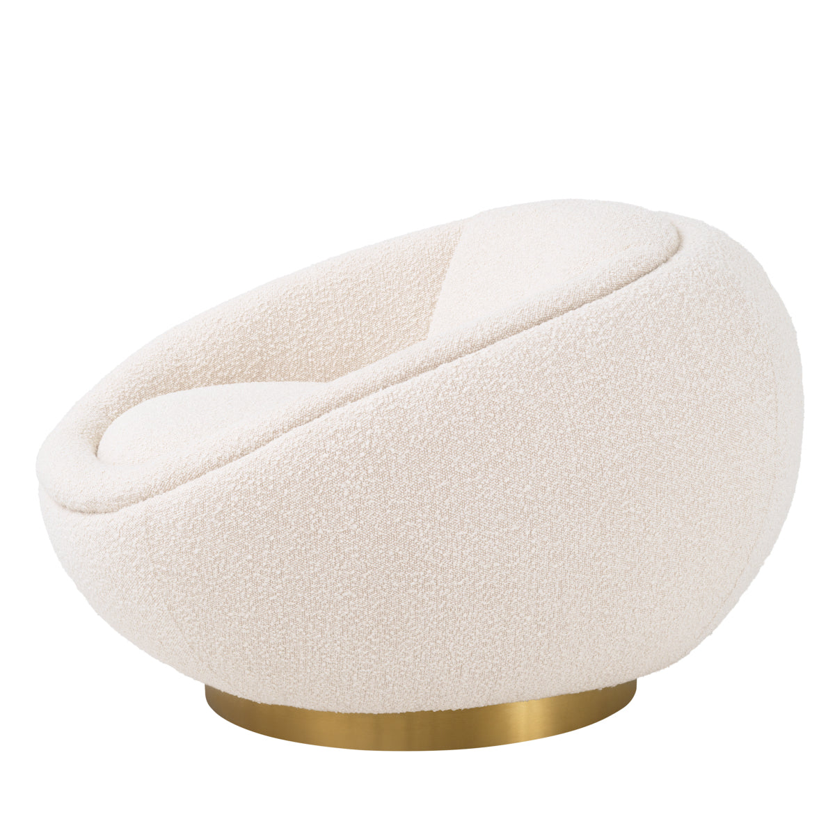 Round Bouclé Swivel Chair Bollinger | Eichholtz Miami