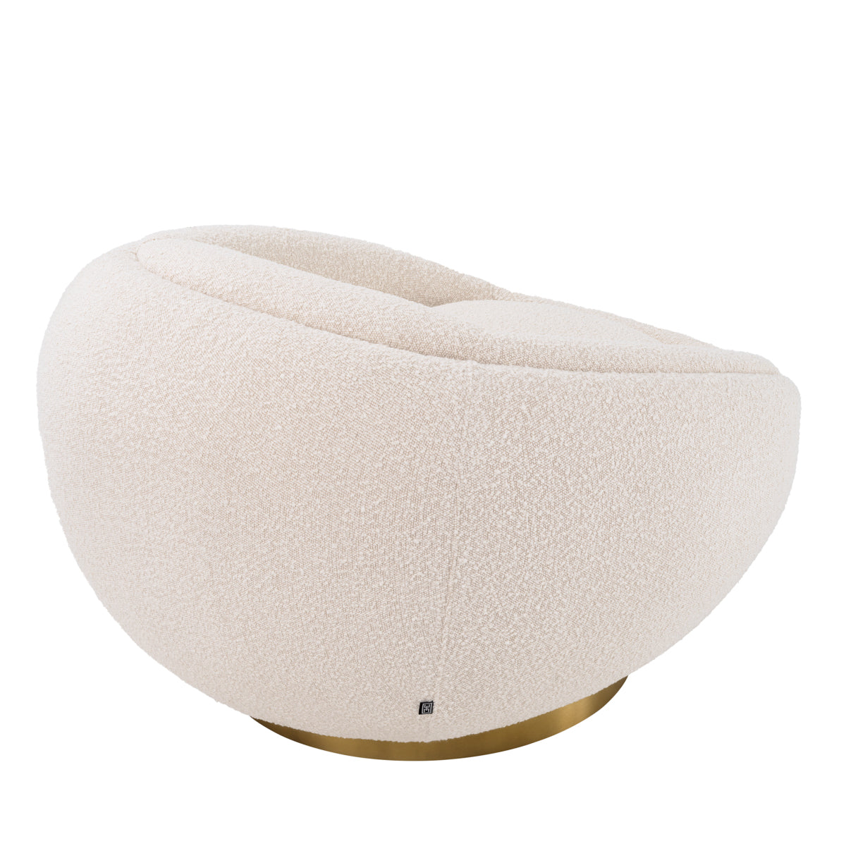 Round Bouclé Swivel Chair Bollinger | Eichholtz Miami