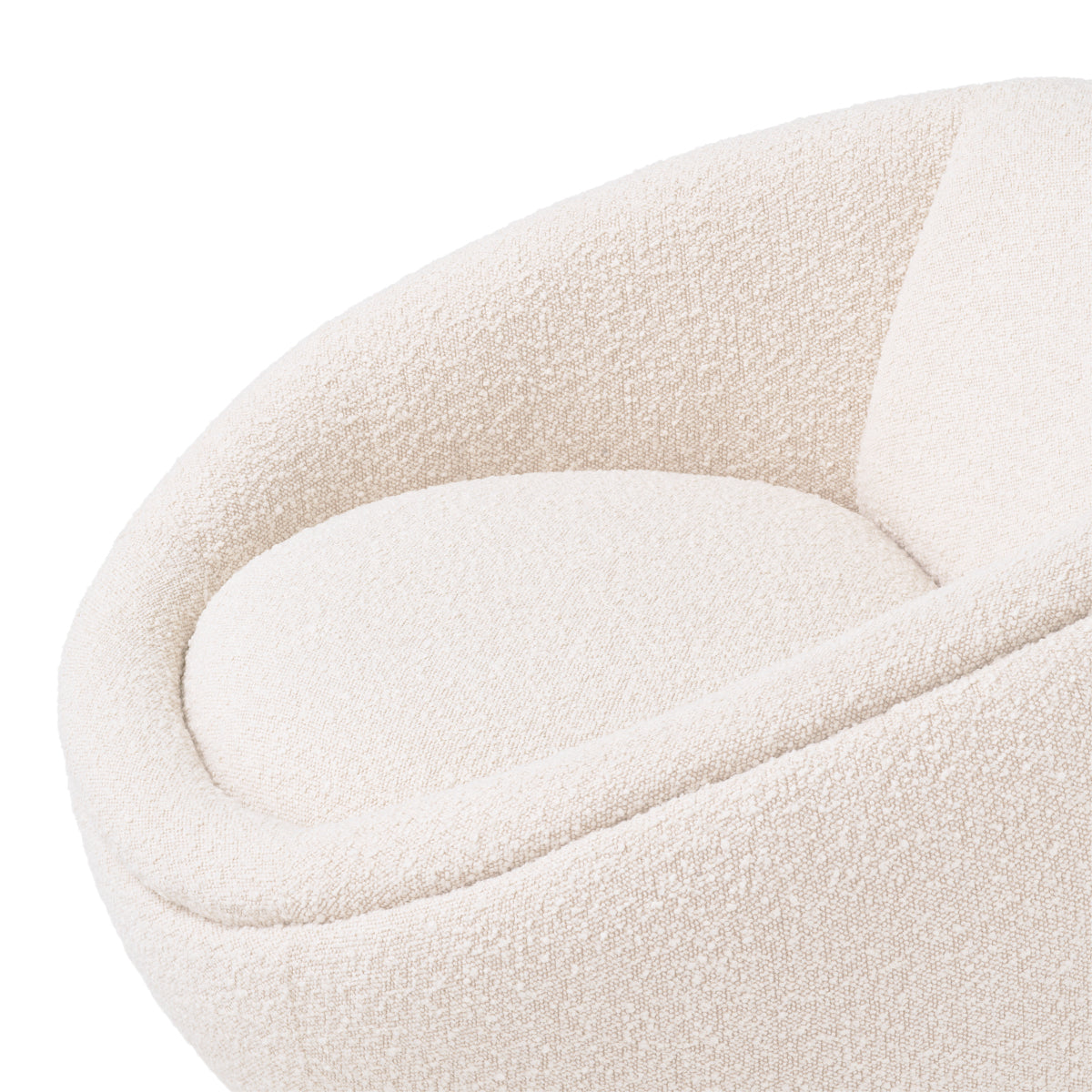Round Bouclé Swivel Chair Bollinger | Eichholtz Miami