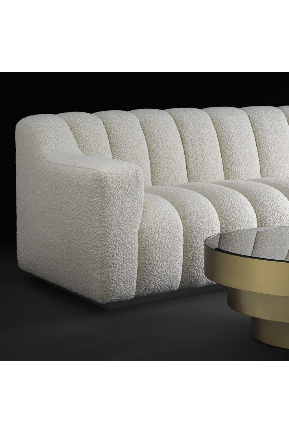 Channeled Boucle Sofa S Kelly | Eichholtz Miami