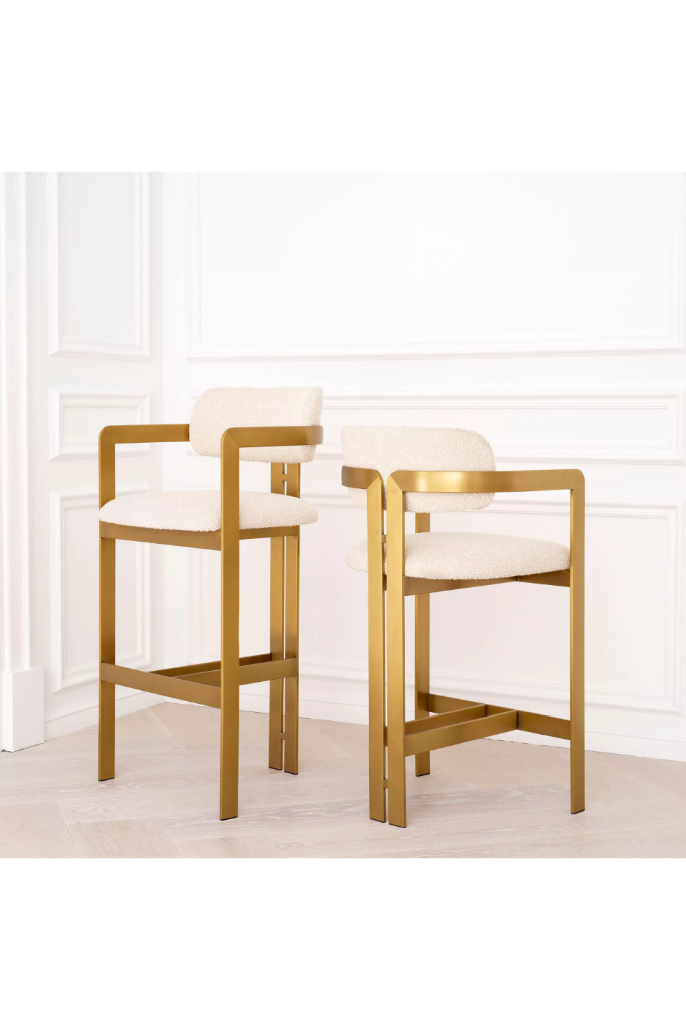 Upholstered Counter Stool Donato | Eichholtz Miami