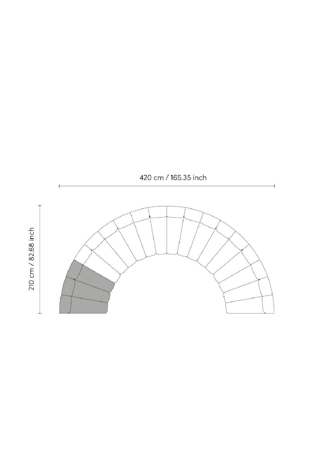 Channel Stitched Corner Sofa Lando | Eichholtz Miami