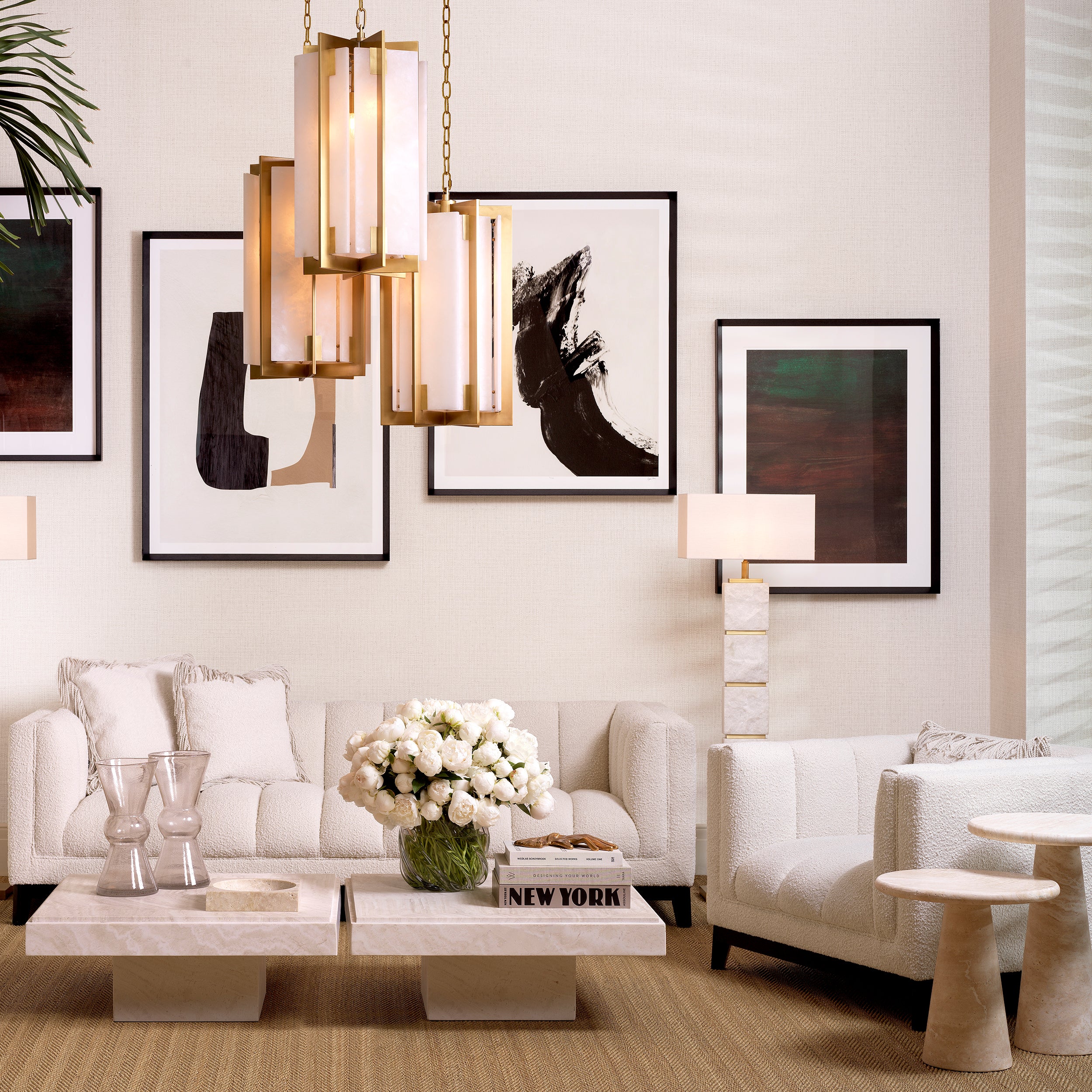 Channel Stitched Sofa Ditmar | Eichholtz Miami