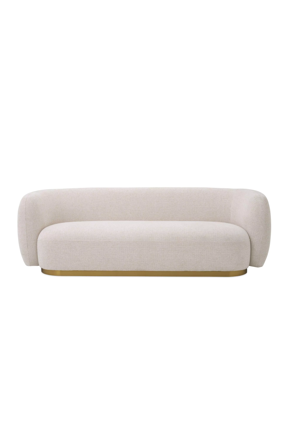 White Curved Sofa Roxy | Eichholtz Miami