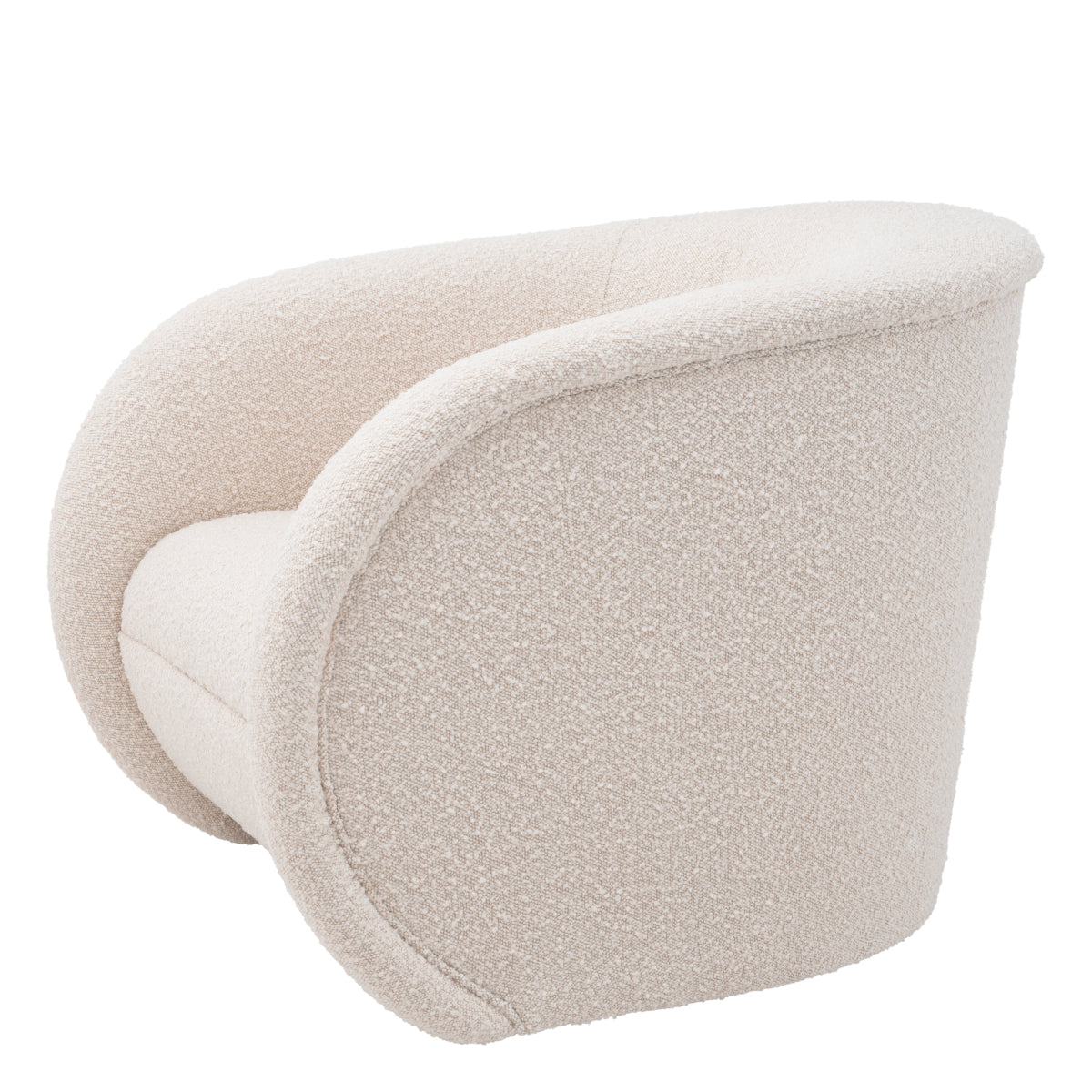 Cream Bouclé Swivel Chair Cristo | Eichholtz Miami