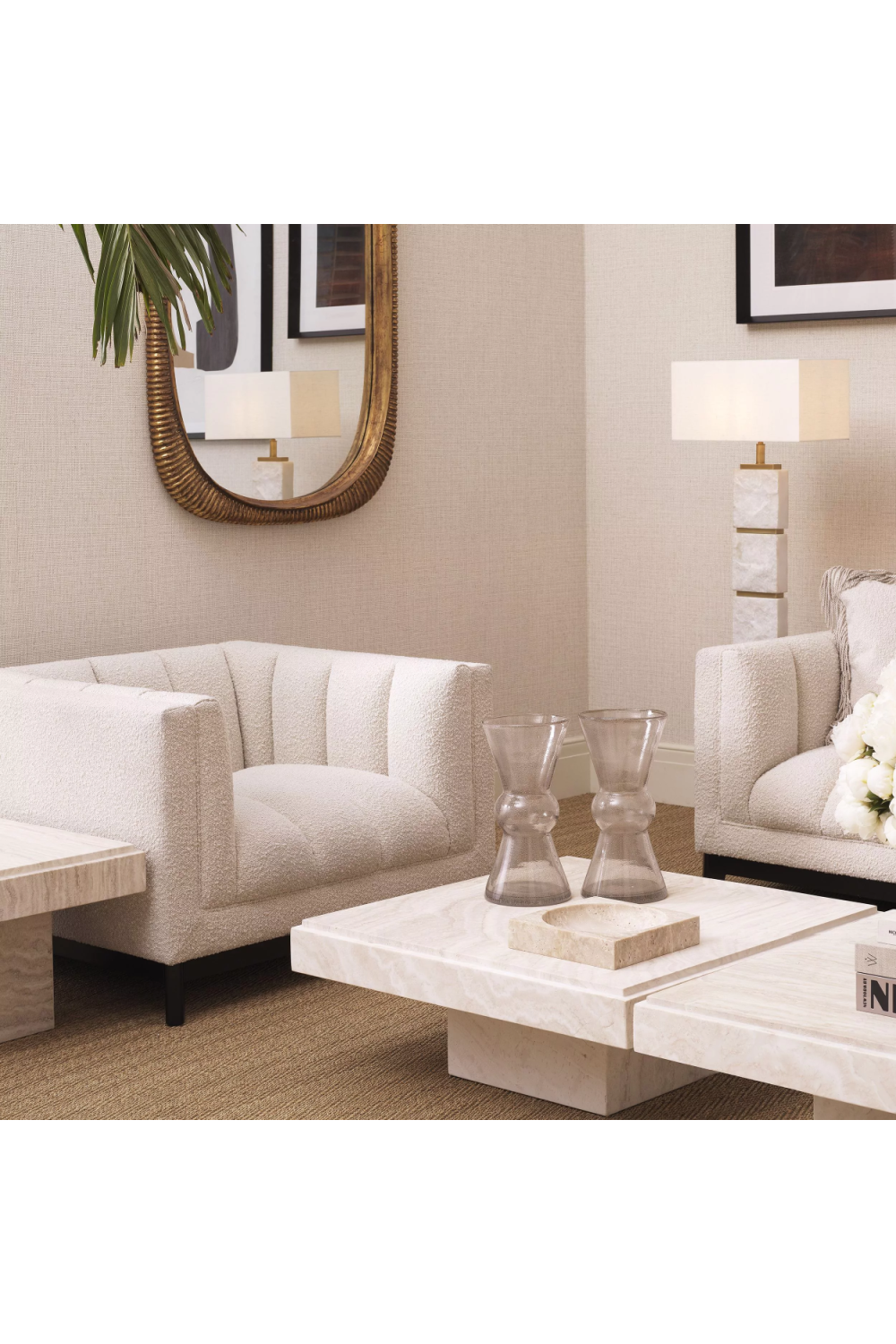 Upholstered Stitch Armchair Ditmar | Eichholtz Miami