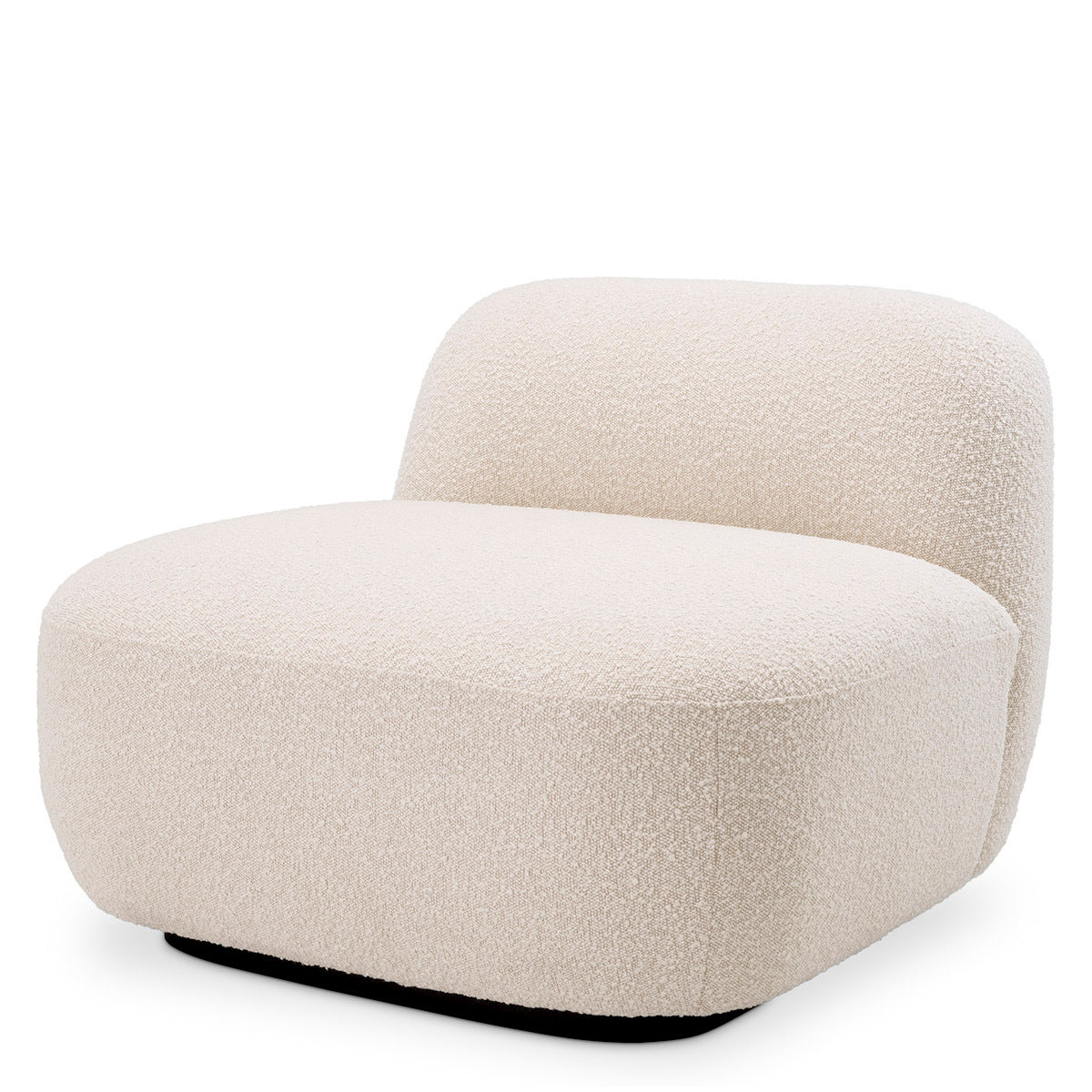 Cream Bouclé Slipper Chair Bjorn | Eichholtz Miami