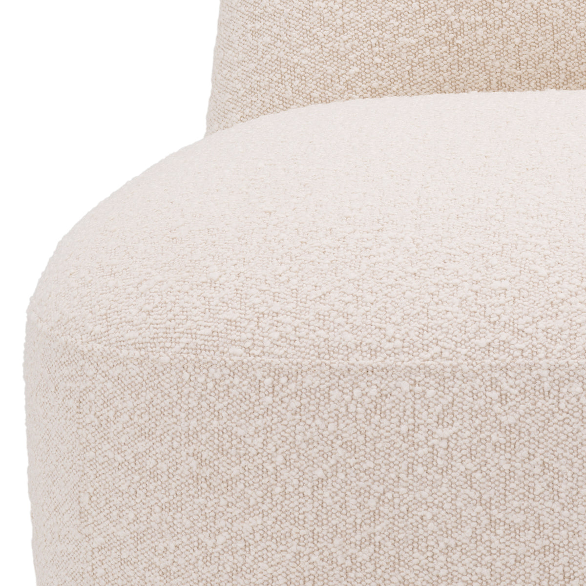 Cream Bouclé Slipper Chair Bjorn | Eichholtz Miami