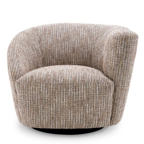Beige Asymmetrical Swivel Chair Colin | Eichholtz Miami