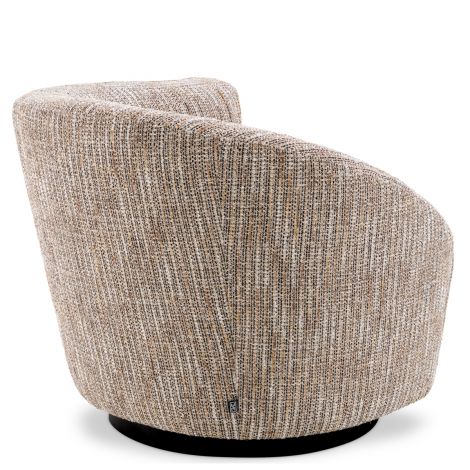 Beige Asymmetrical Swivel Chair Colin | Eichholtz Miami