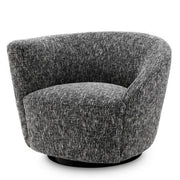 Black Asymmetrical Swivel Chair Colin | Eichholtz Miami