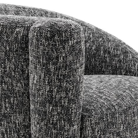 Black Asymmetrical Swivel Chair Colin | Eichholtz Miami