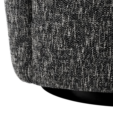 Black Asymmetrical Swivel Chair Colin | Eichholtz Miami