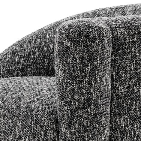 Black Asymmetrical Swivel Chair Colin | Eichholtz Miami