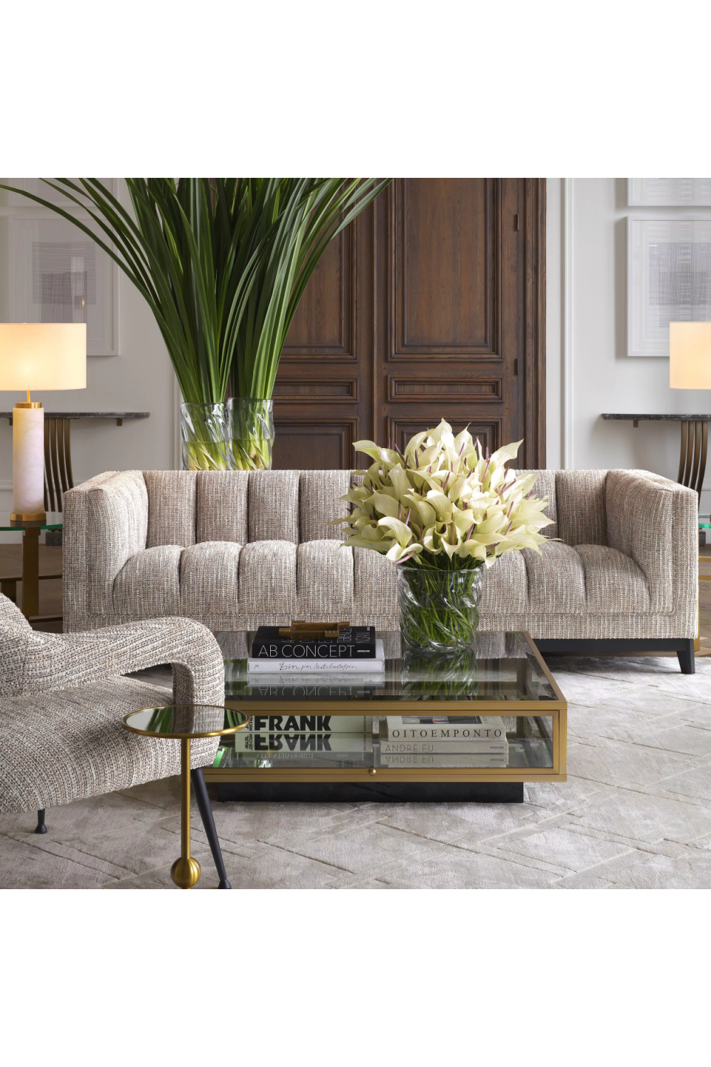 Channel Stitched Sofa Ditmar | Eichholtz Miami