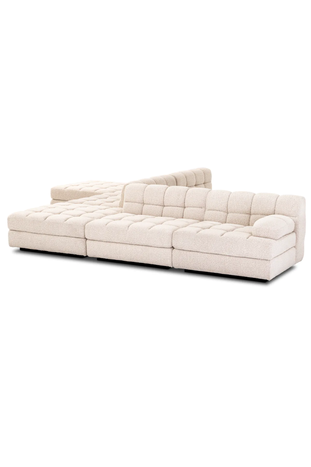 Cream Bouclé Modular Sofa Dean | Eichholtz Miami