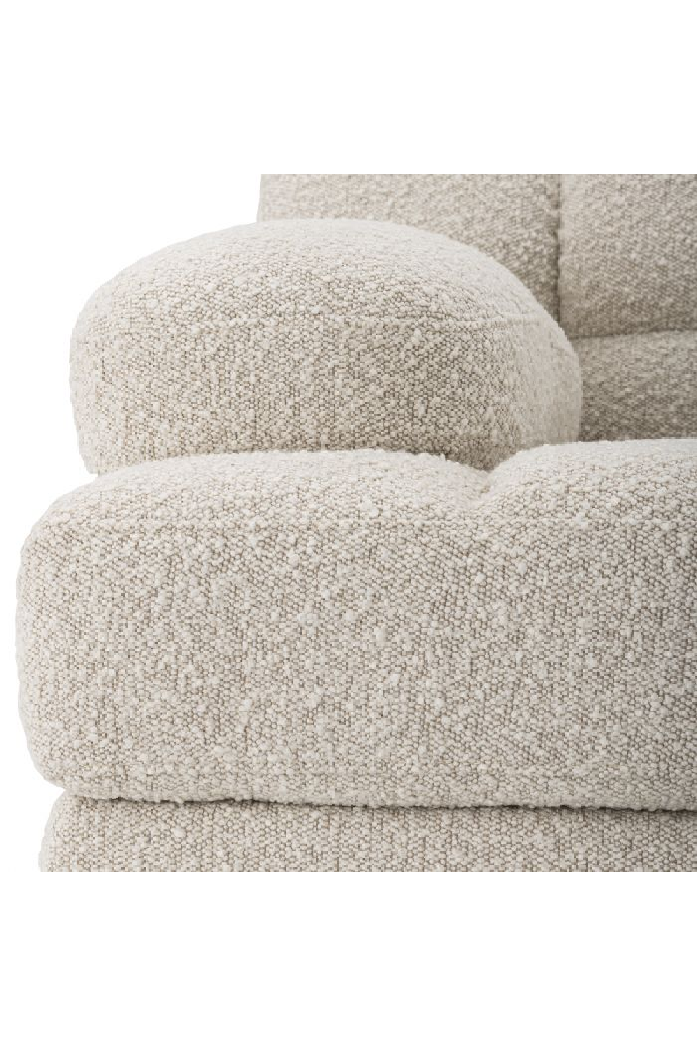 Cream Bouclé Modular Sofa Dean | Eichholtz Miami