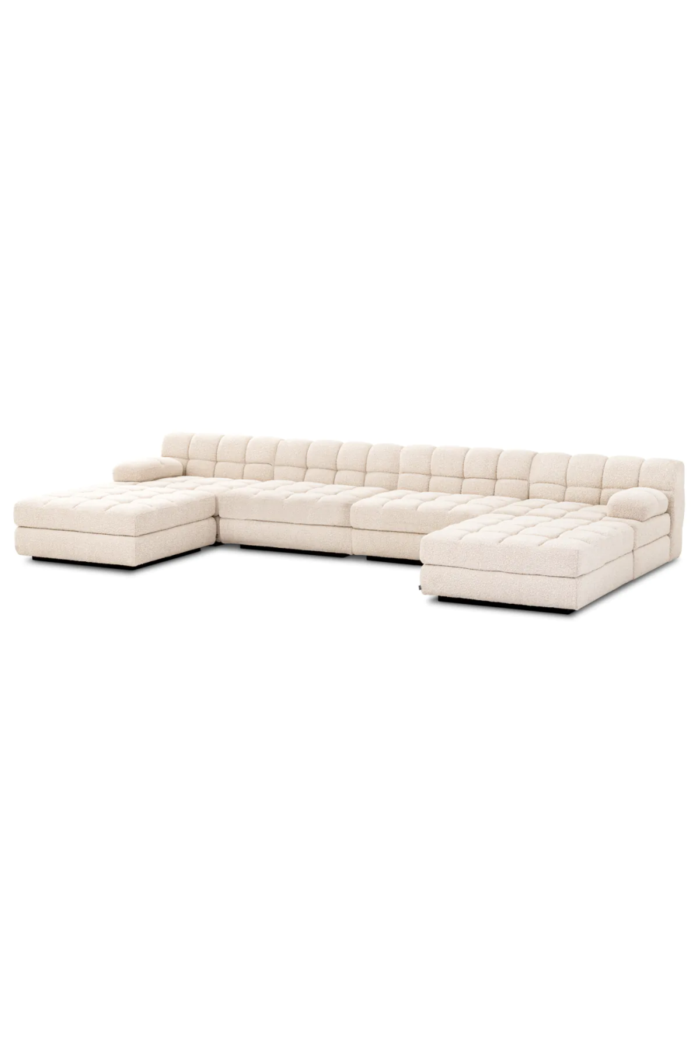 Cream Bouclé Modular Sofa Dean | Eichholtz Miami