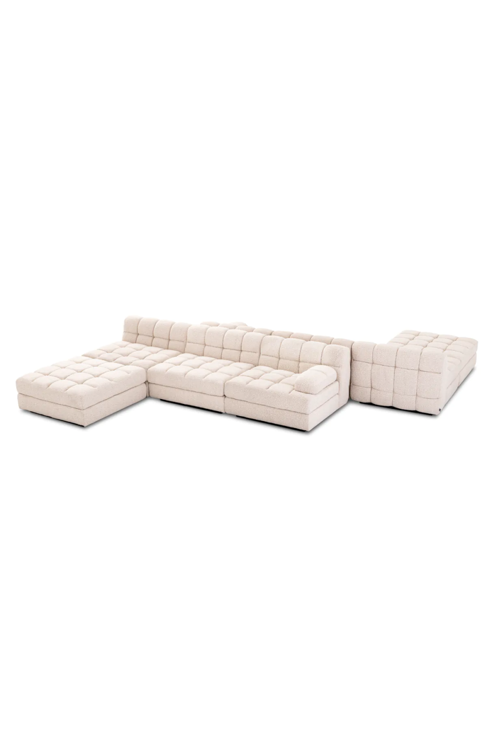 Cream Bouclé Modular Sofa Dean | Eichholtz Miami