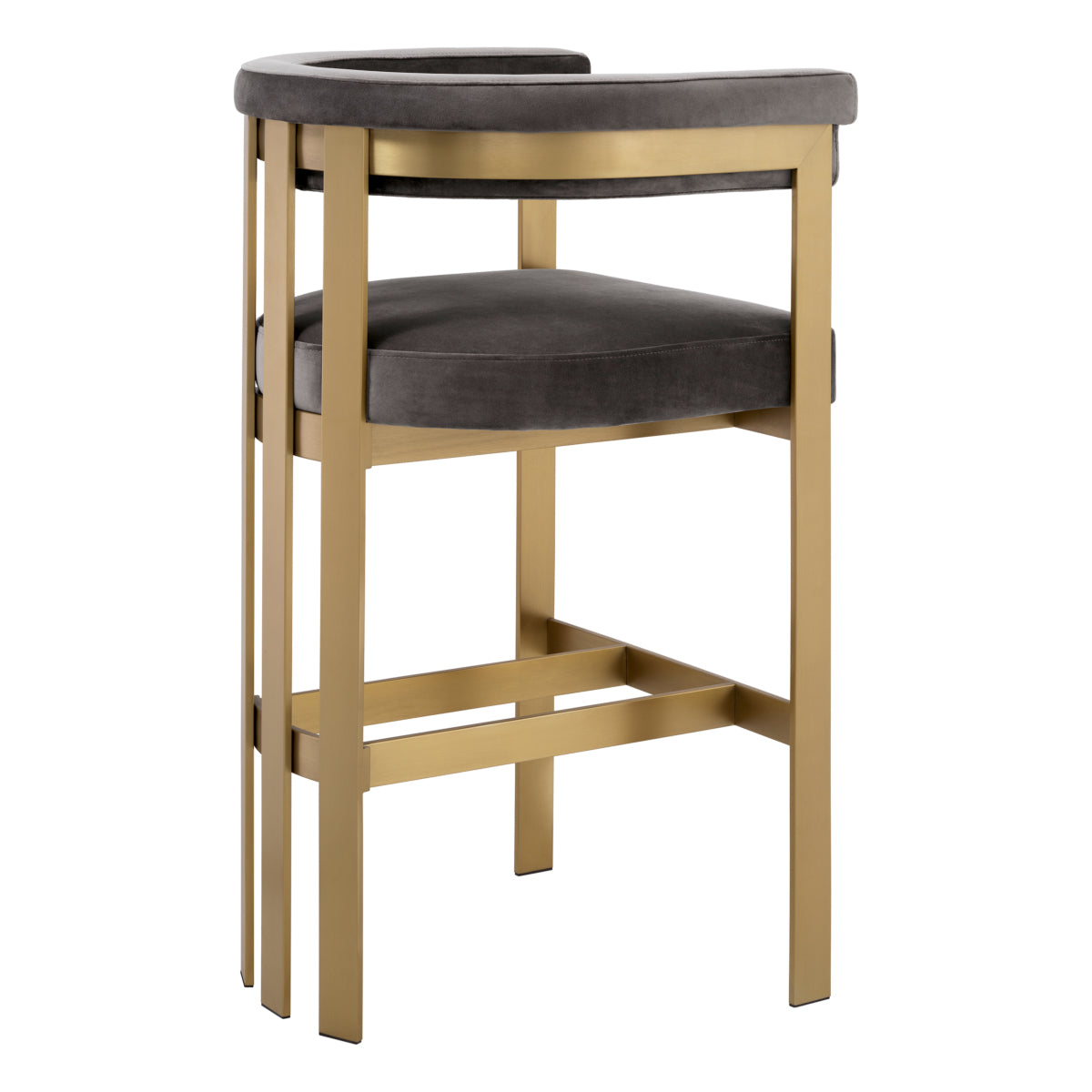 Modern Curved Bar Stool Clubhouse | Eichholtz Miami