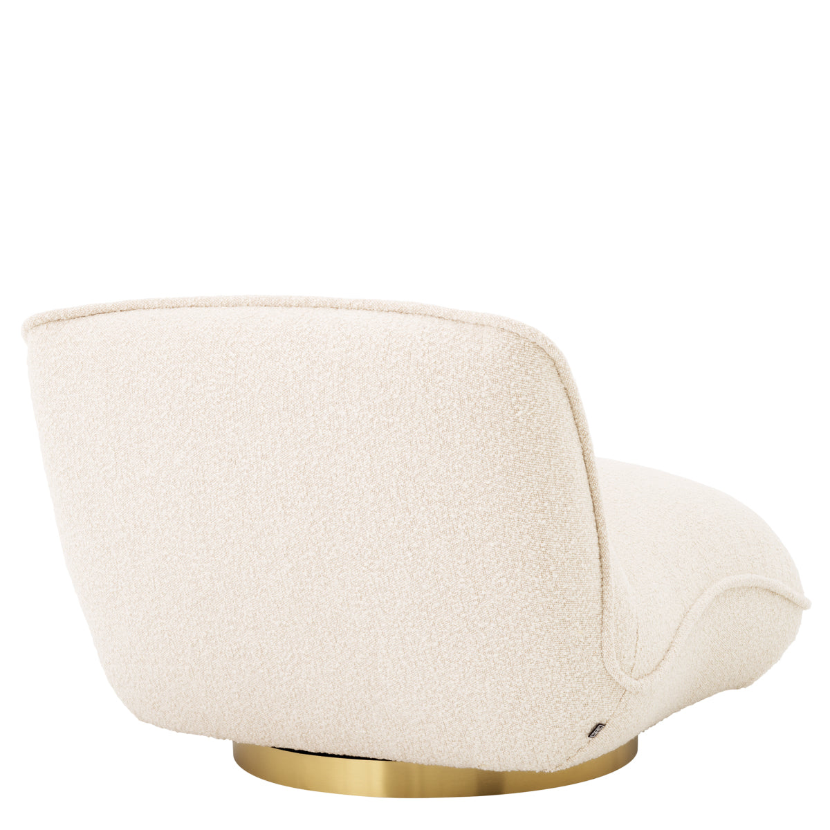 Cream Bouclé Swivel Chair Relax | Eichholtz Miami
