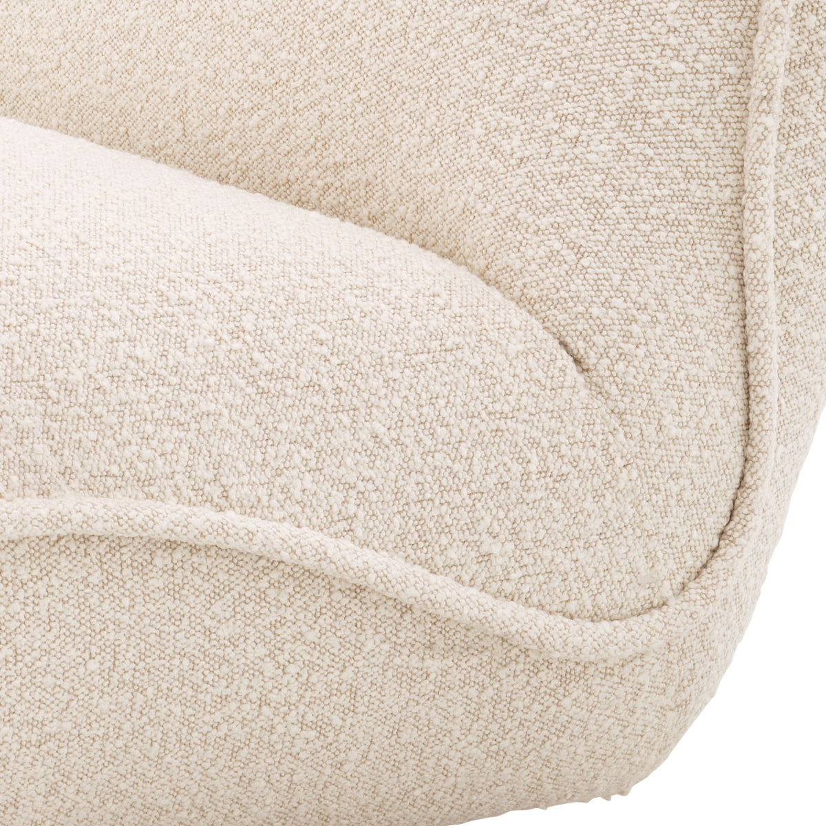 Cream Bouclé Swivel Chair Relax | Eichholtz Miami