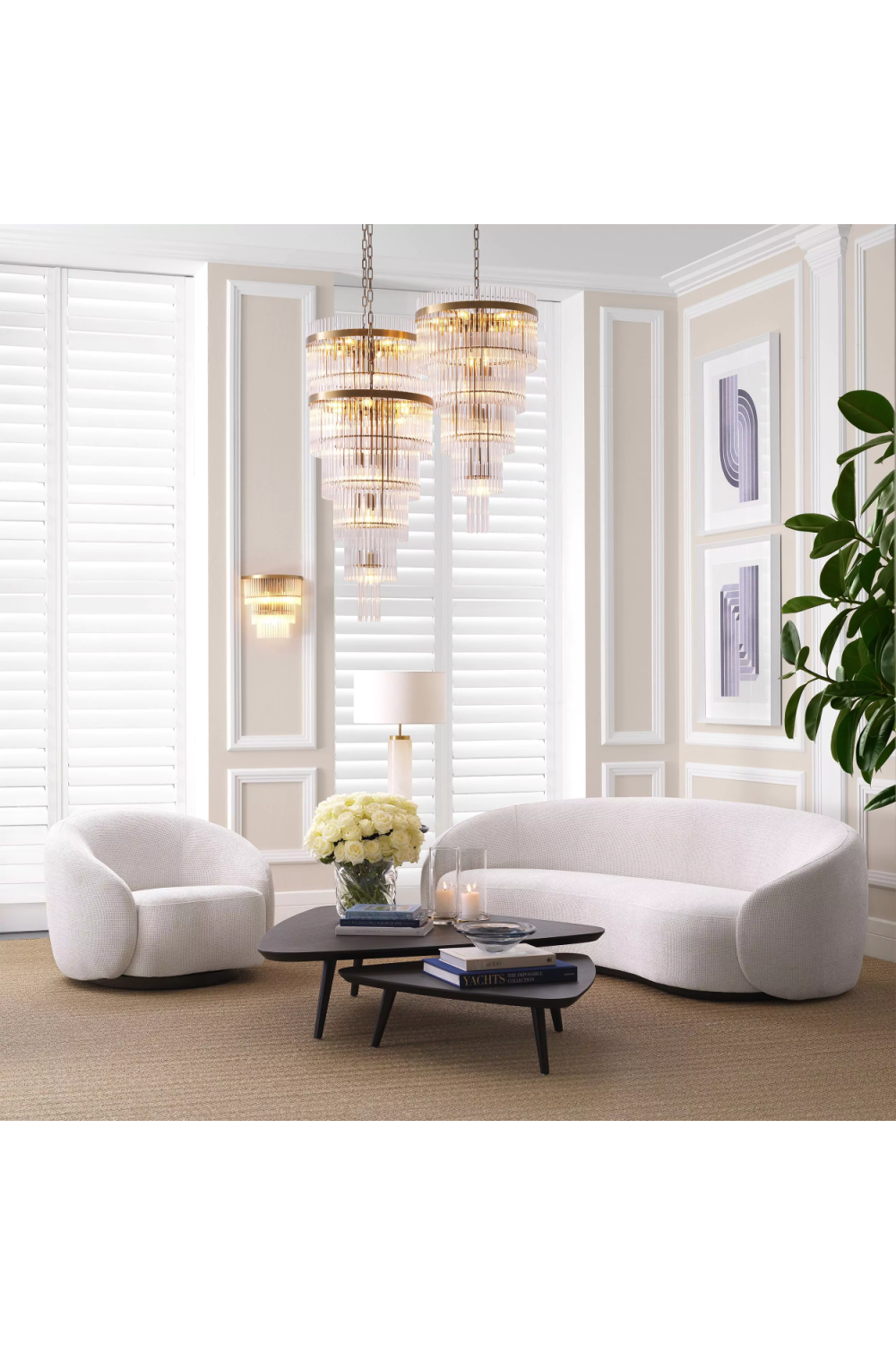 Minimalist Off-White Sofa Amore | Eichholtz Miami