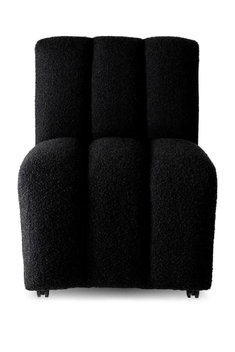 Bouclé Channeled Dining Chair Kelly | Eichholtz Miami