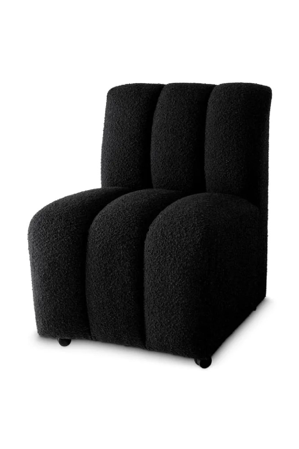 Bouclé Channeled Dining Chair Kelly | Eichholtz Miami