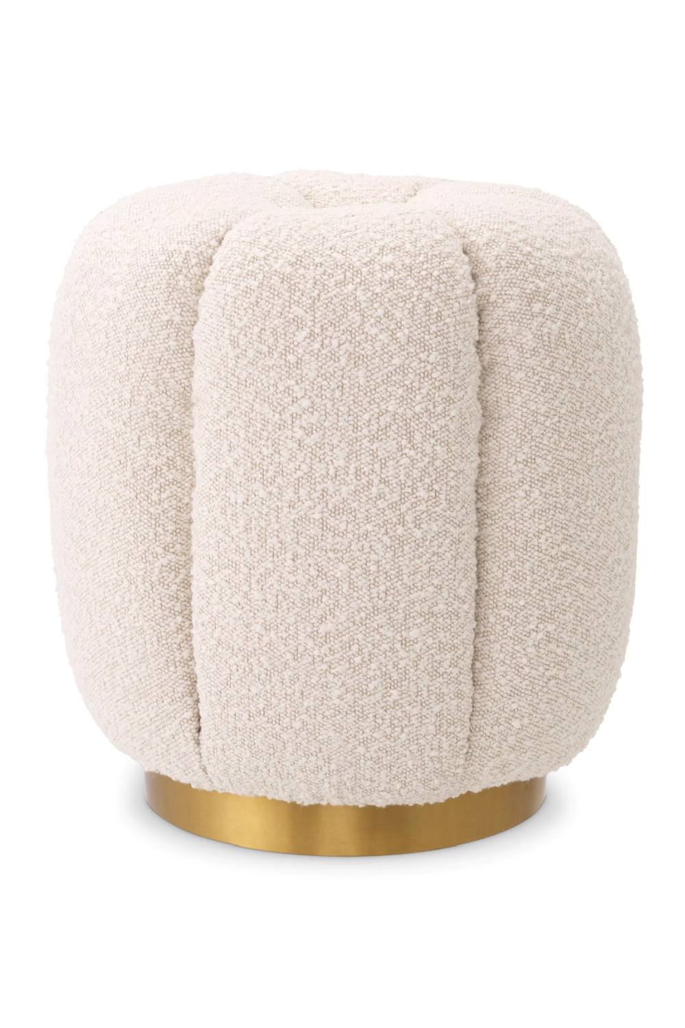Modern Boucle Stool Orchanic | Eichholtz Miami