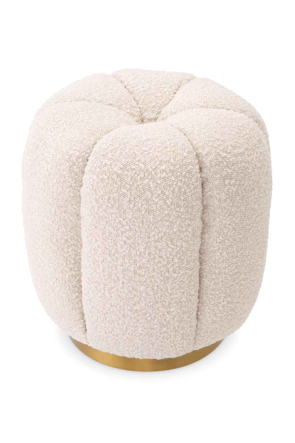 Modern Boucle Stool Orchanic | Eichholtz Miami