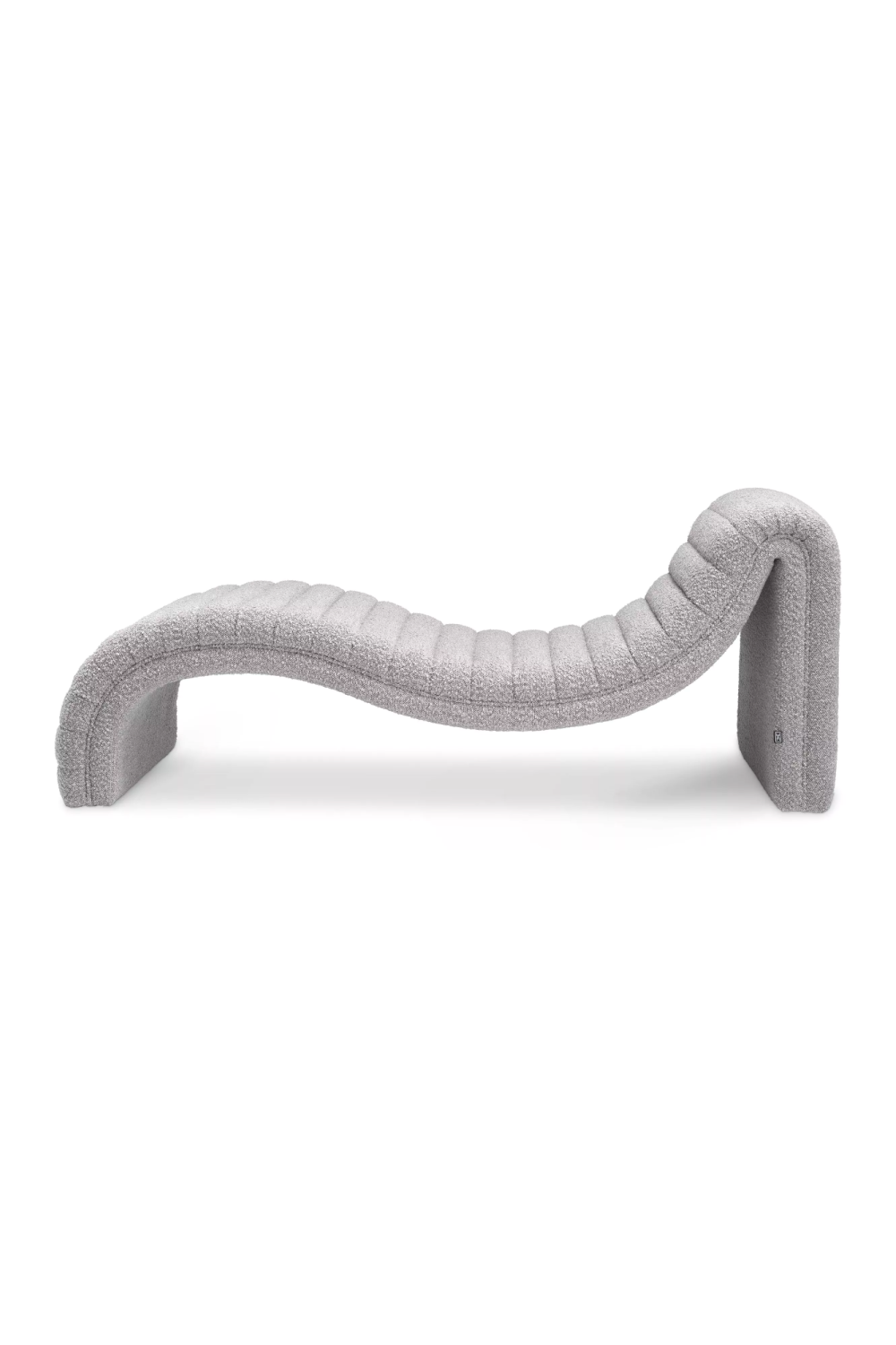 Gray Bouclé Chaise Longue Pioneer | Eichholtz Miami