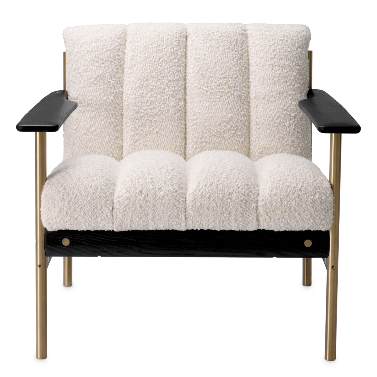 Cream Bouclé Channeled Armchair Elan | Eichholtz Miami