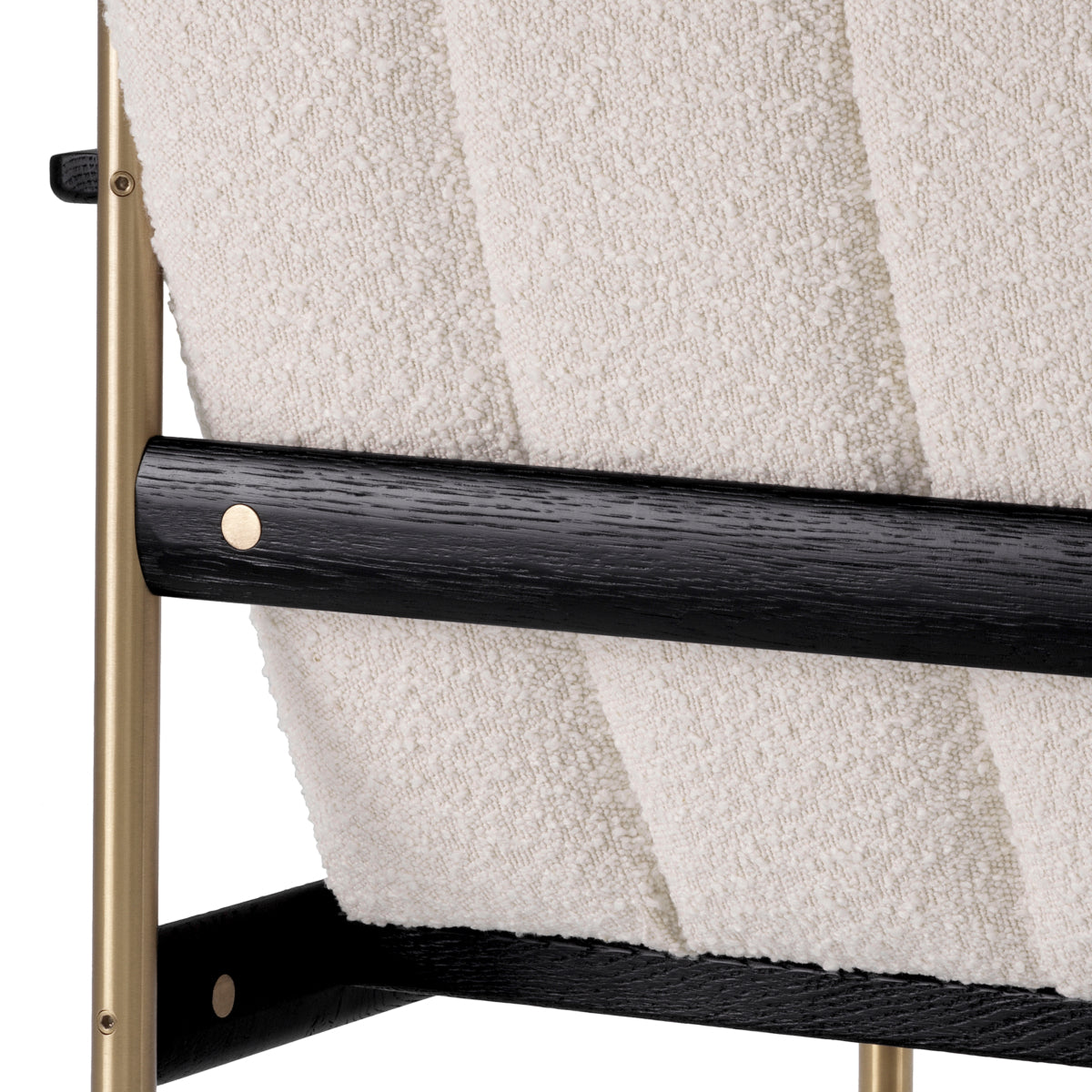 Cream Bouclé Channeled Armchair Elan | Eichholtz Miami