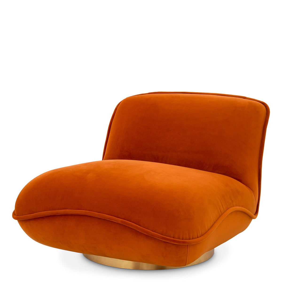 Orange Velvet Swivel Chair Relax | Eichholtz Miami