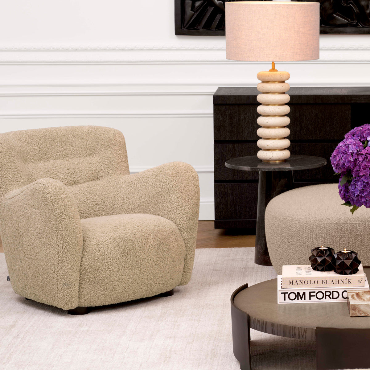 Button Back Accent Chair Bixby | Eichholtz Miami