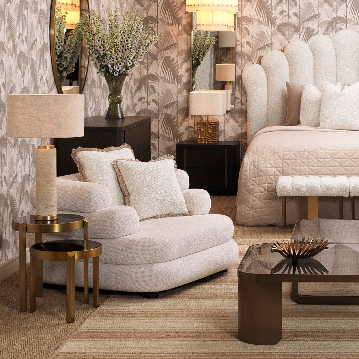 Off White Lounge Chair Malaga | Eichholtz Miami