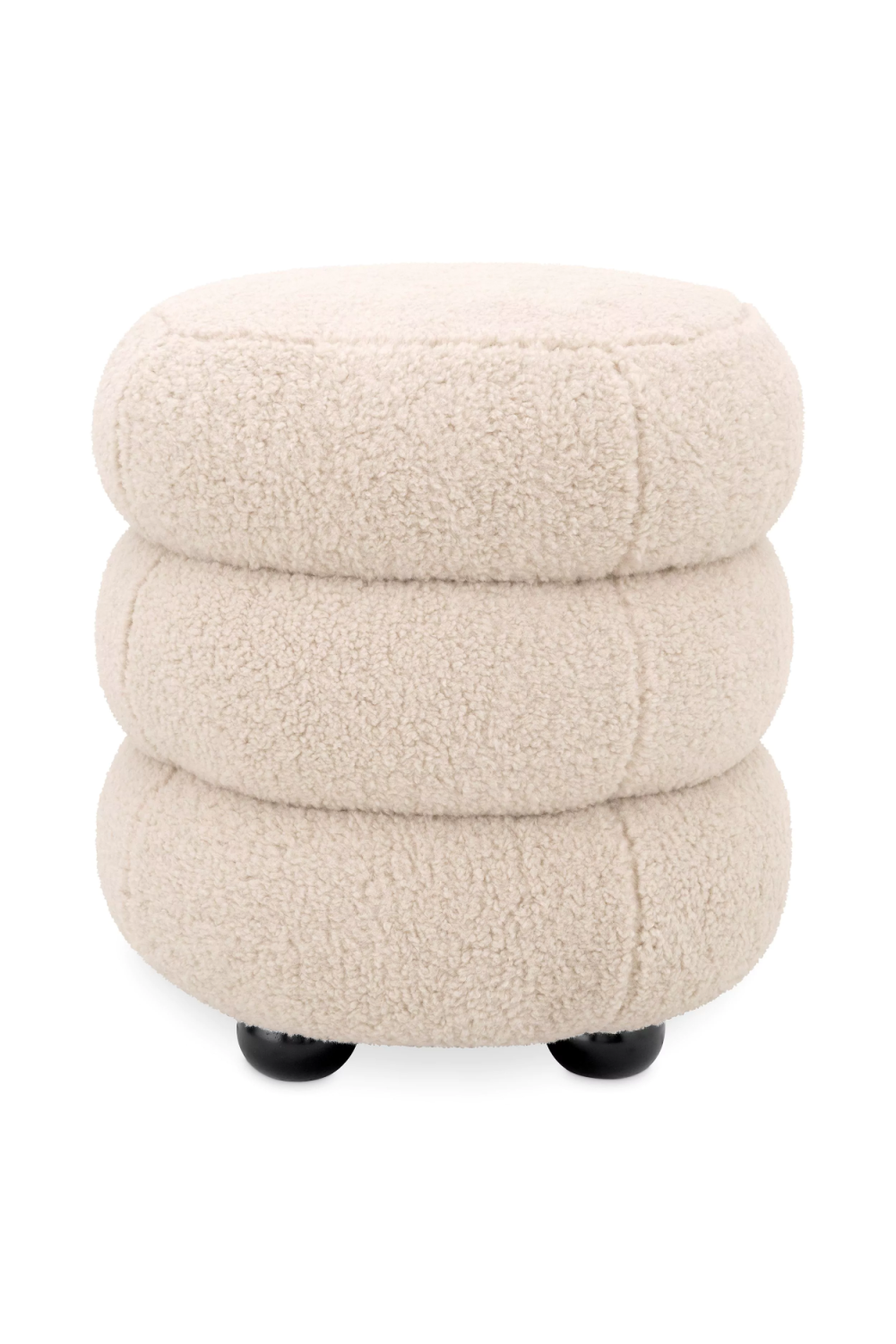 Upholstered Accent Stool Tulum | Eichholtz Miami
