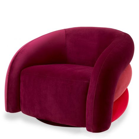 Curved Swivel Armchair Novelle | Eichholtz Miami