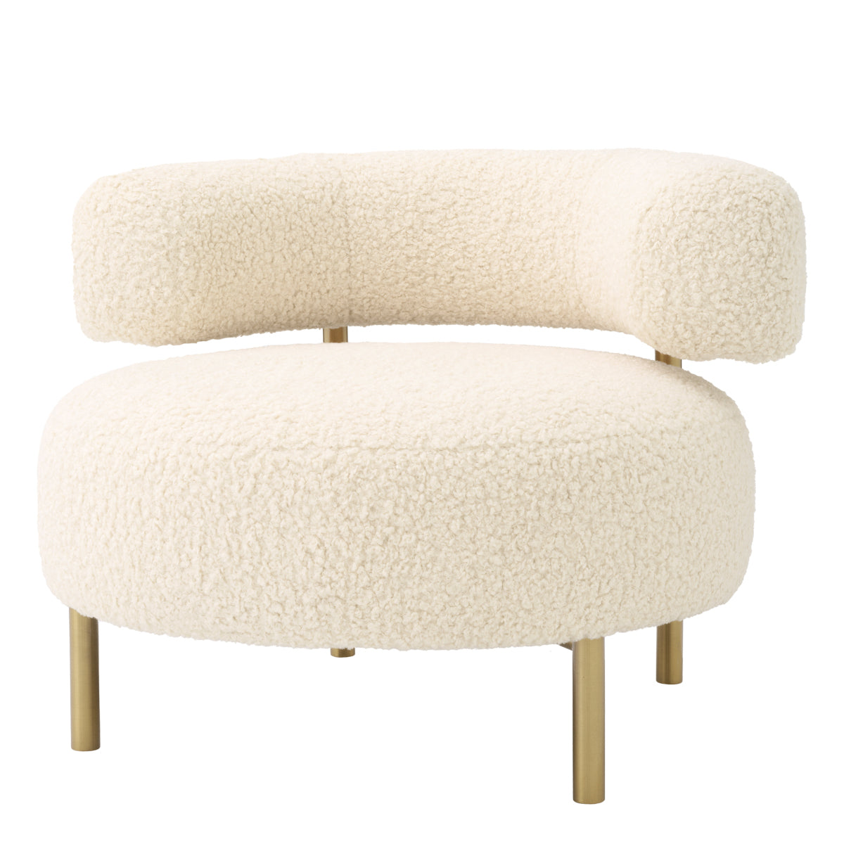 Curved Modern Lounge Chair Thompson | Eichholtz Miami