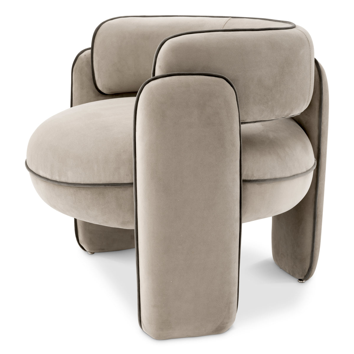Velvet Modern Accent Chair Chaplin | Eichholtz Miami
